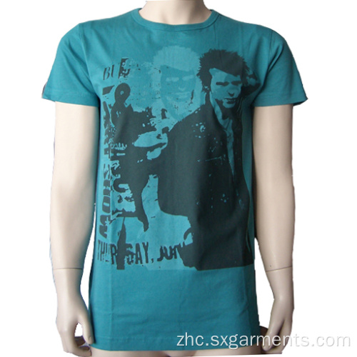 男士100％棉质T恤